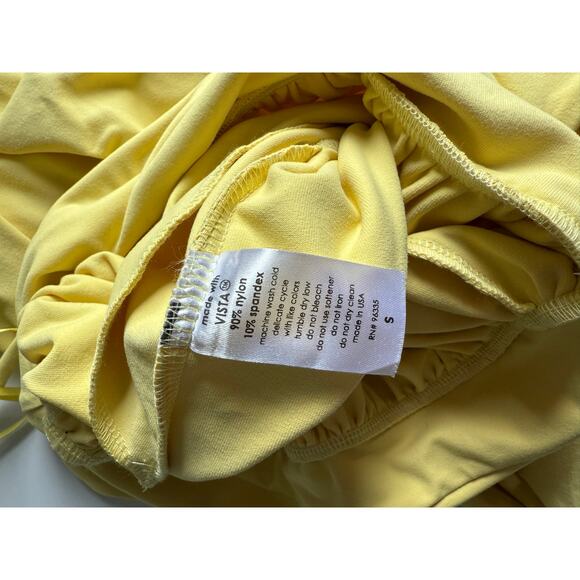 $198 New Susana Monaco Slip Top Jumpsuit - Lemon Zest - Small - Picture 10 of 11